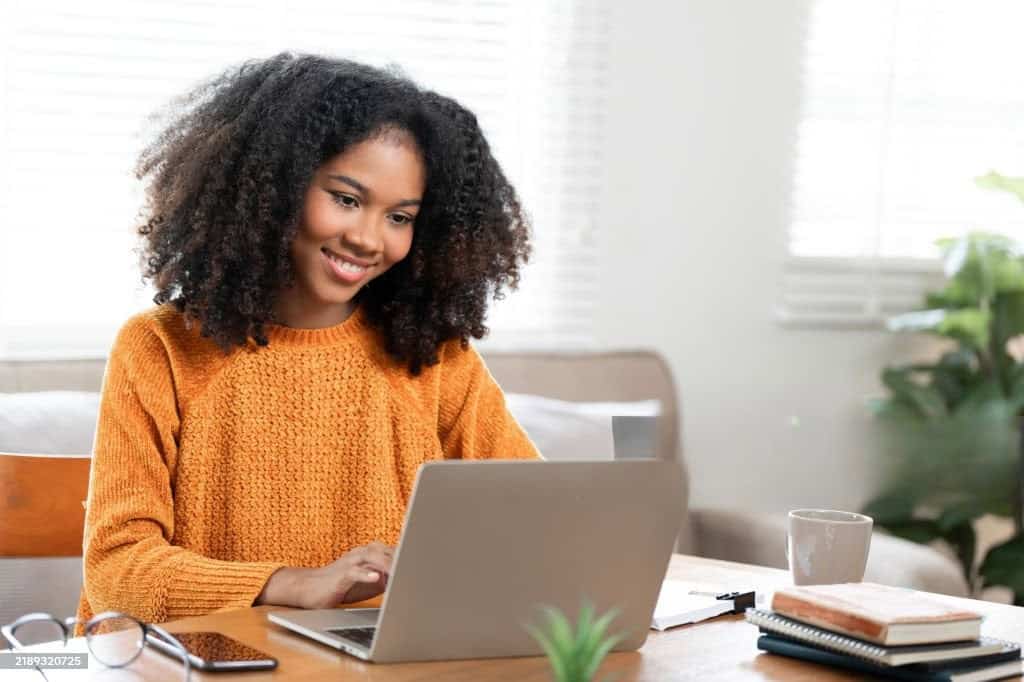 E-Business Brain logo on a laptop screen, representing digital marketing expertise.